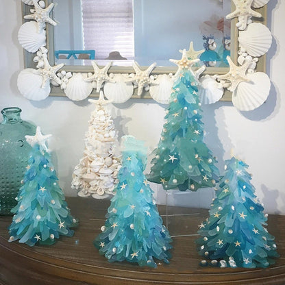 Ice Blue Christmas Tree Table/Window Decoration