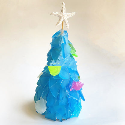 Ice Blue Christmas Tree Table/Window Decoration