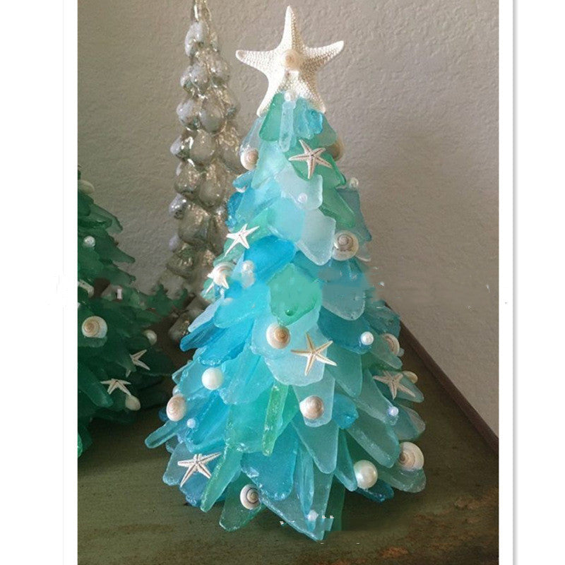 Ice Blue Christmas Tree Table/Window Decoration