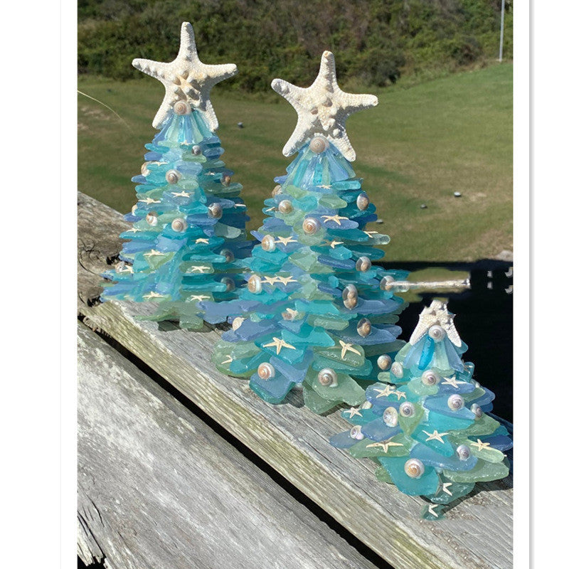 Ice Blue Christmas Tree Table/Window Decoration